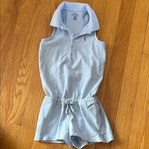 Polo by Ralph Lauren Light Blue Kids short romper